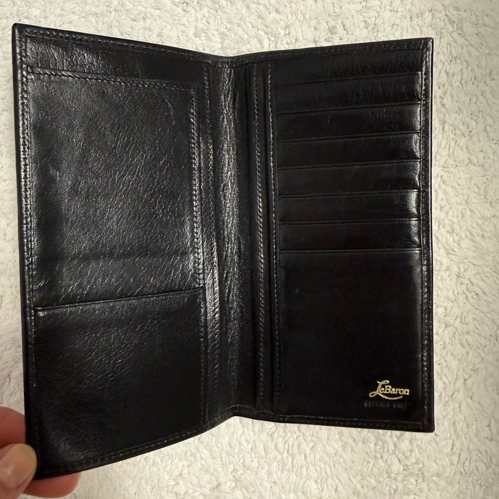 Black Leather Men's Wallet